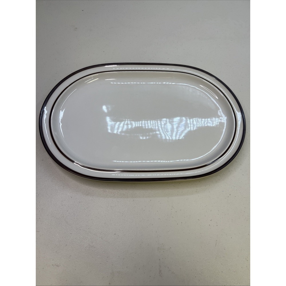 Noritake Primastone  Serving Platter 14.25" x 9.5" Japan Stoneware